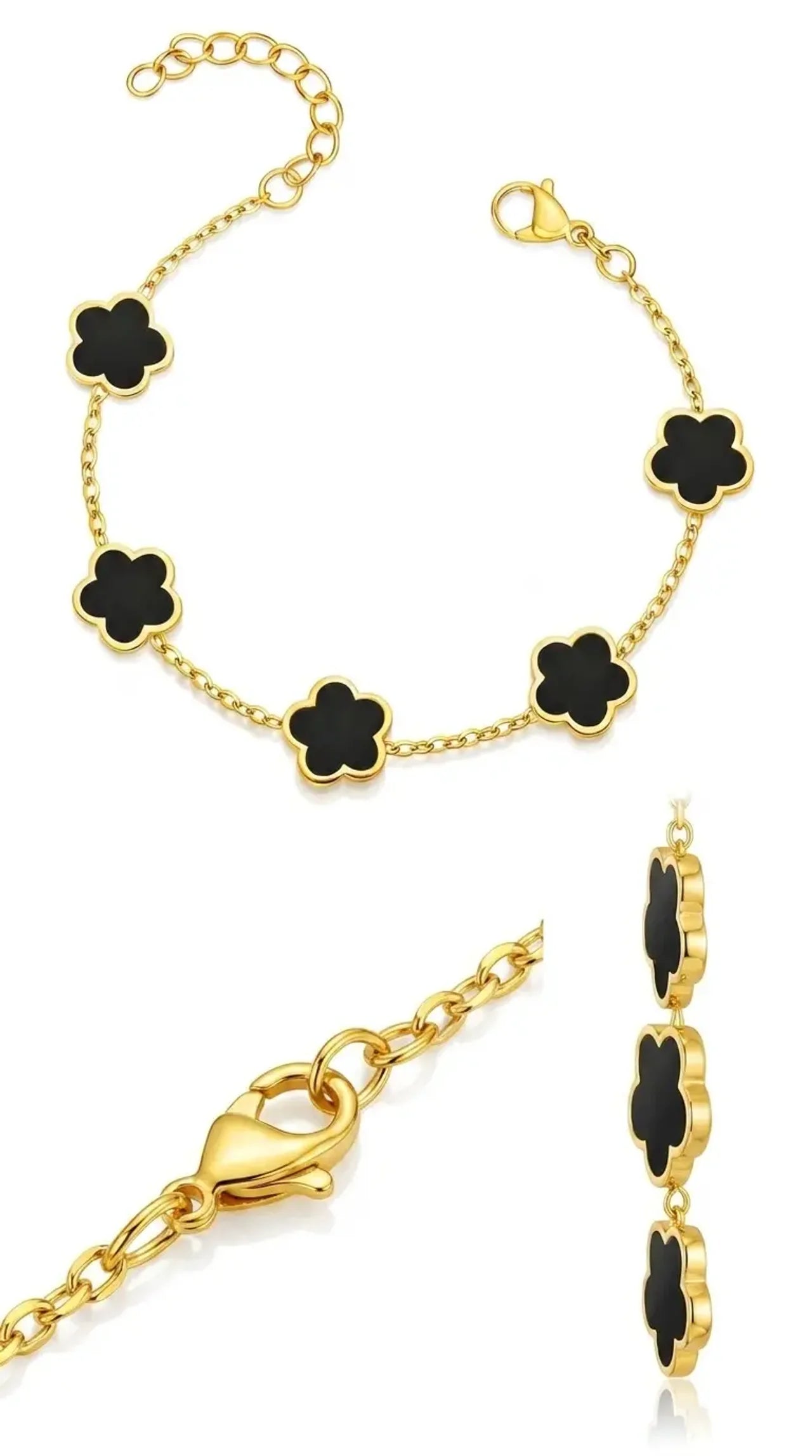 Lovienne™- Fleur Noire Bracelet